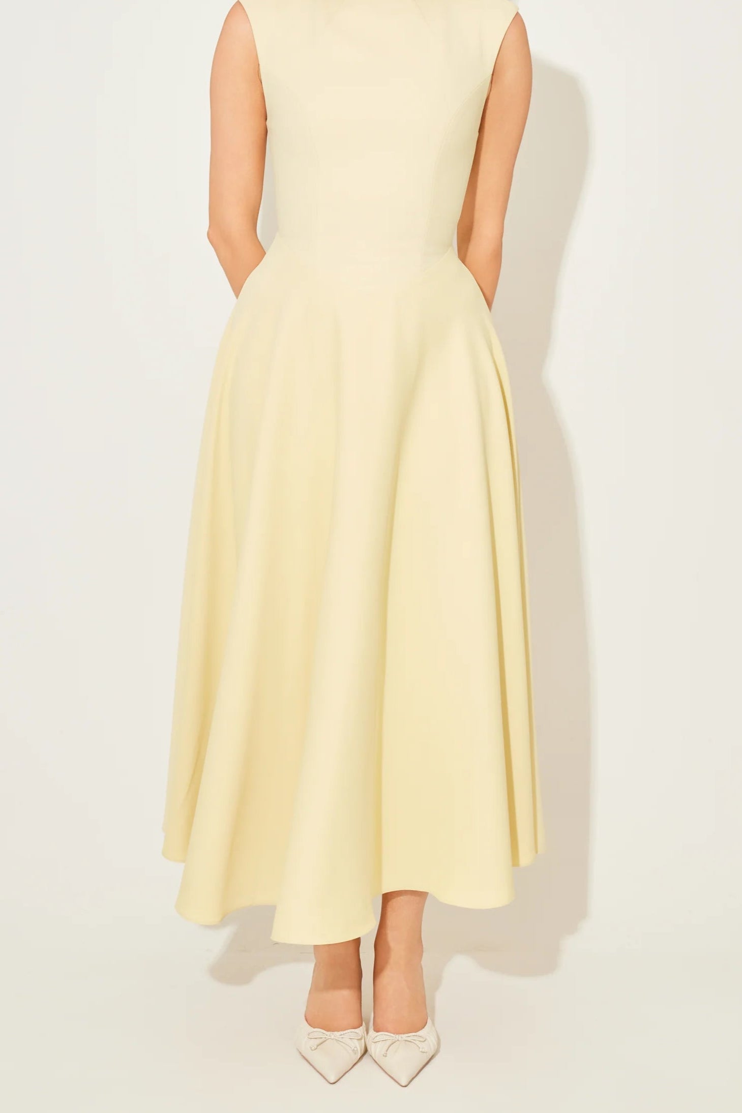 The July Muse Sleeveless High Waist Midi Dress