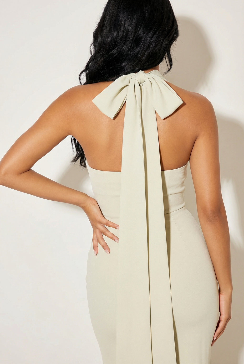 Provence Halter Maxi | Sage Green