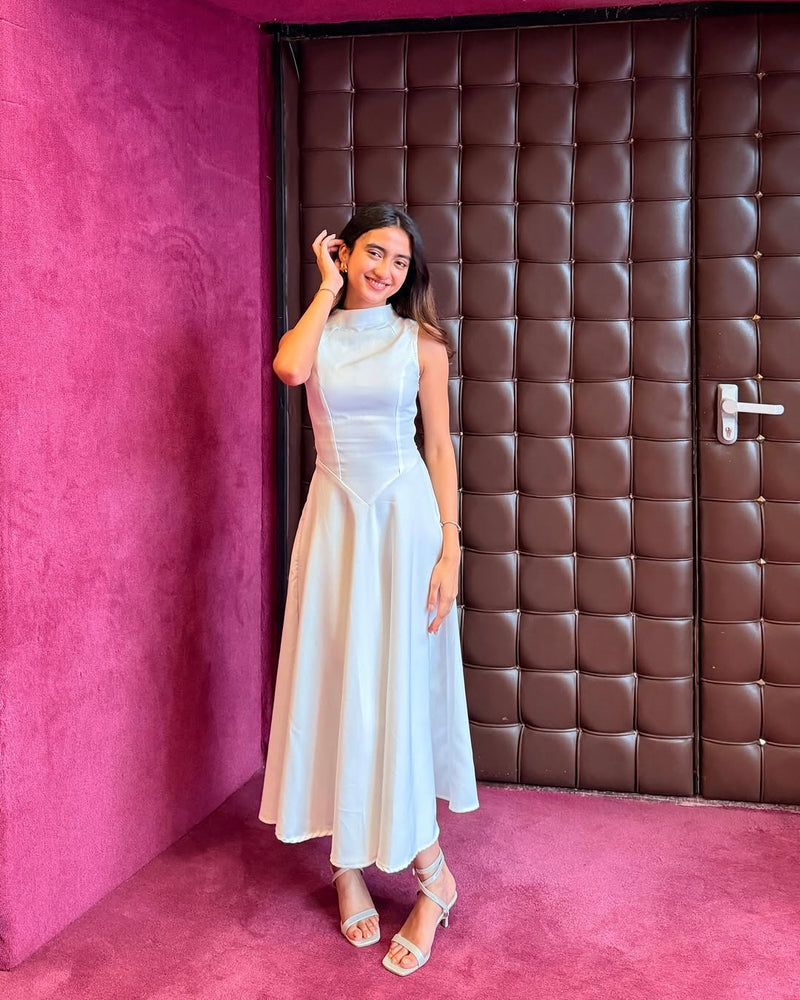 Lune Midi Dress | White