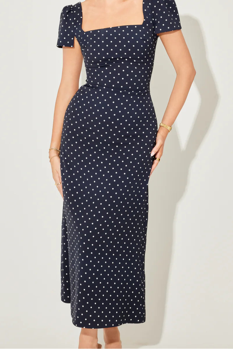 The July Muse Square Neck Slip Dress
