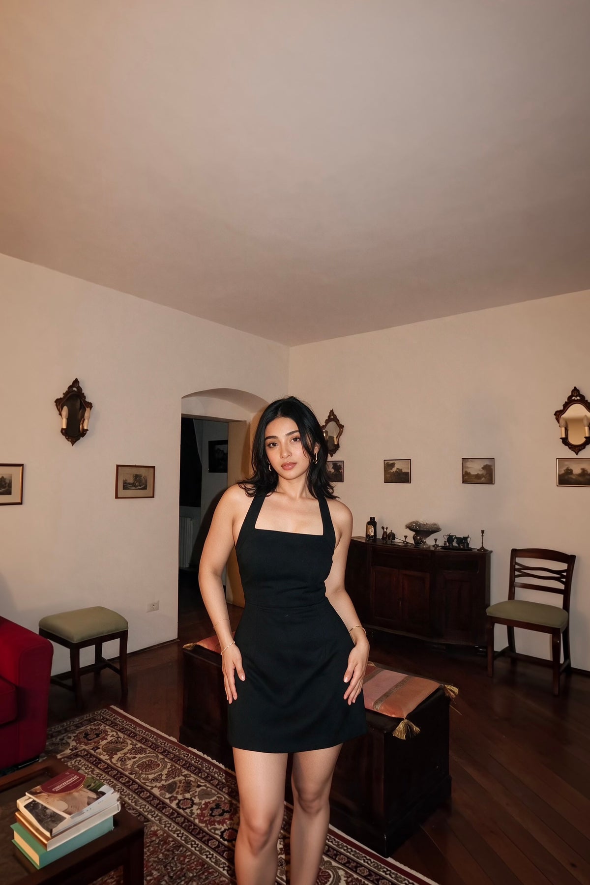 Sculpt Mini Dress | Black