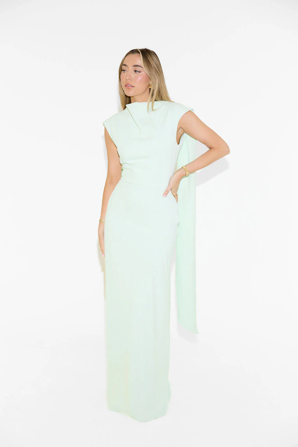 The July Muse Drape Maxi Dress