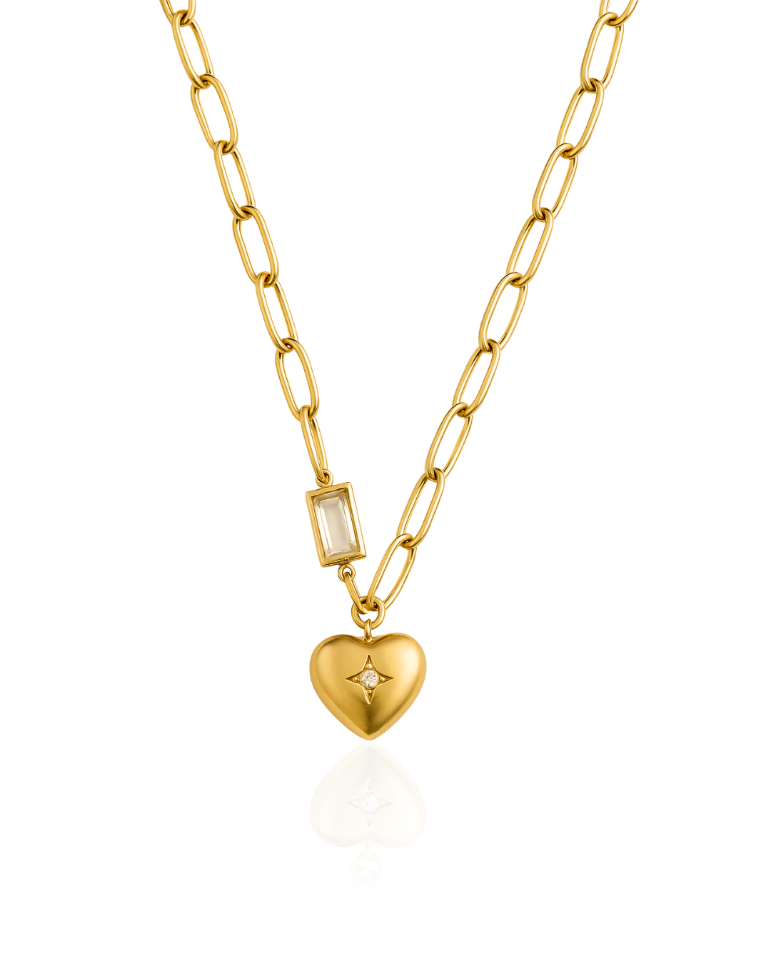 Heart charm necklace